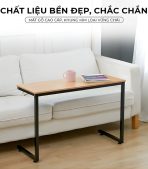 Bàn làm việc LBV41.1 60x40 - Vân gỗ nhạt - Khung chân đen - Ảnh 5