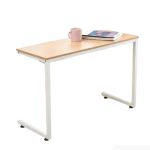 Bàn làm việc LBV41.2 60x40 - Vân gỗ nhạt - Khung chân trắng