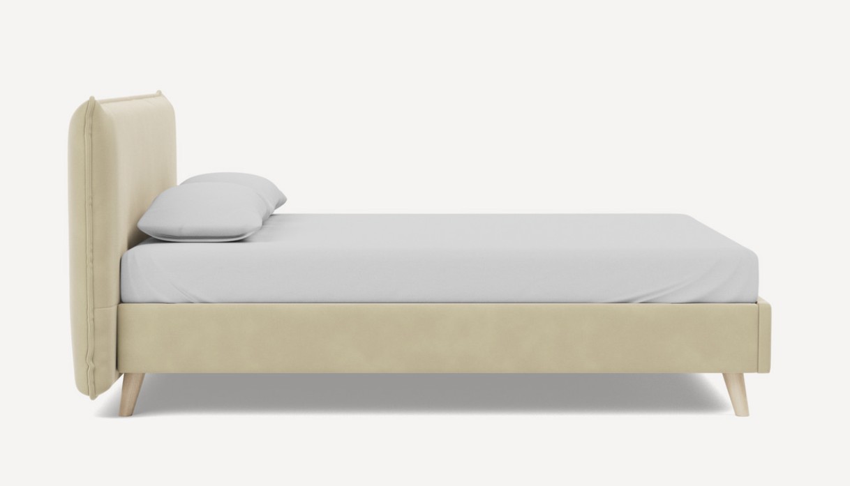 Giường Chievo Nhung 140 Danel Beige