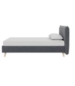 Giường Chievo Nhung 140 Danel Grafit