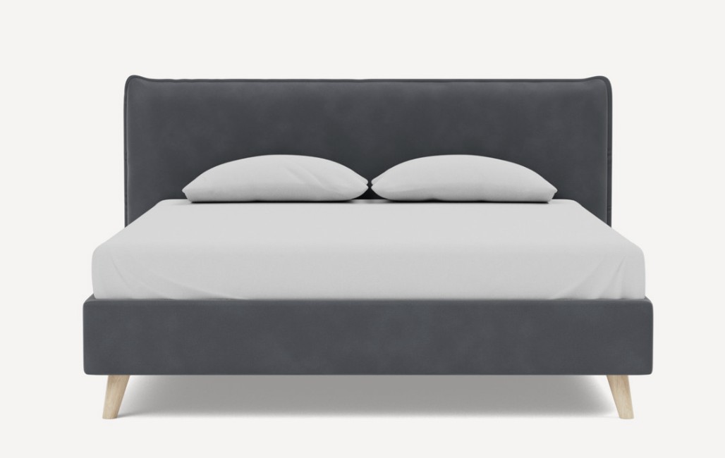 Giường Chievo Nhung 140 Danel Grafit