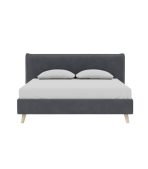 Giường Chievo Nhung 140 Danel Grafit