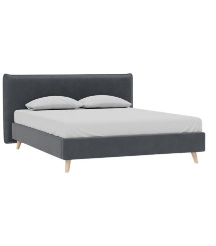 Giường Chievo Nhung 140 Danel Grafit