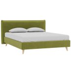 Giường Chievo Nhung 140 Lanza Olive