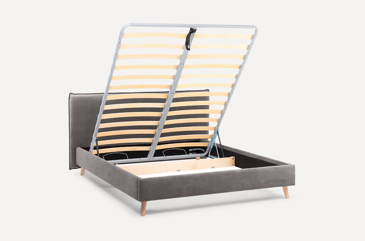 Giường Chievo Nhung 140 Velvet Grey