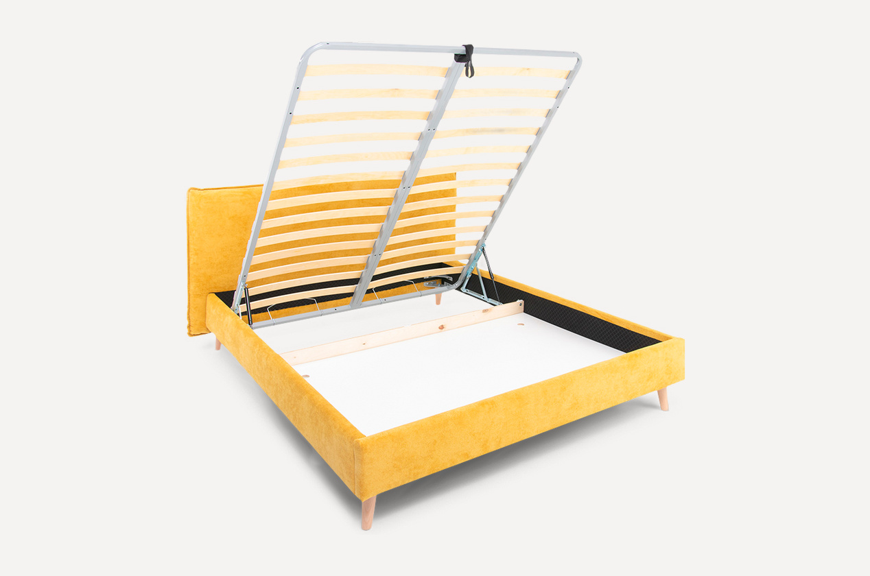 Giường Chievo Nhung 140 Velvet Yellow