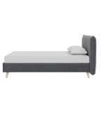 Giường Chievo Nhung 160 Danel Grafit