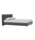 Giường Chievo Nhung 160 Danel Grafit