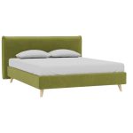 Giường Chievo Nhung 180 Lanza Olive