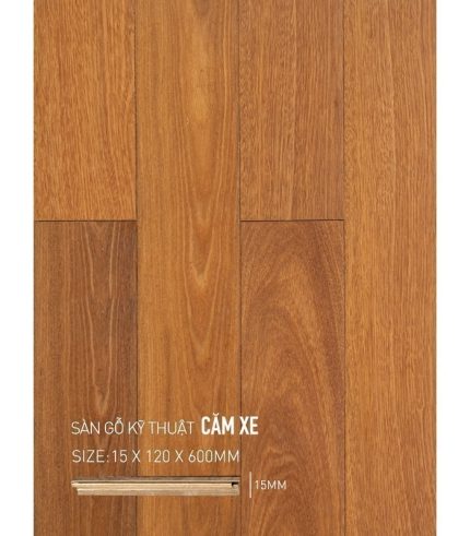 Sàn Gỗ Căm Xe Engineered 15mm SGCXE 120x600