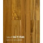 Sàn Gỗ Giá Tỵ - Teak 15mm TEAK 120x600