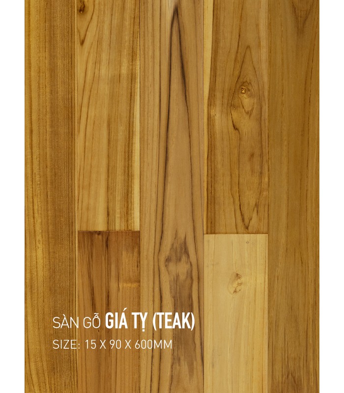 Sàn Gỗ Giá Tỵ - Teak 15mm TEAK 90x600