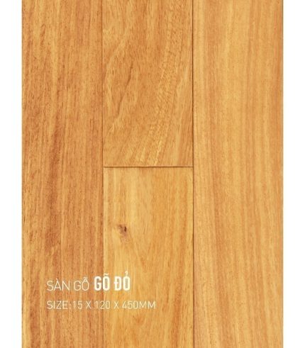 Sàn Gỗ Gõ Đỏ 15mm GĐ 120x450