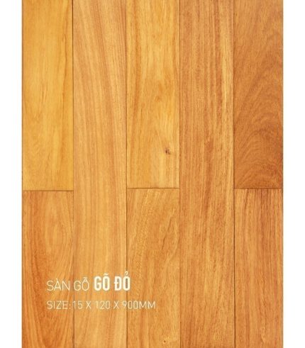 Sàn Gỗ Gõ Đỏ 15mm GĐ 120x900
