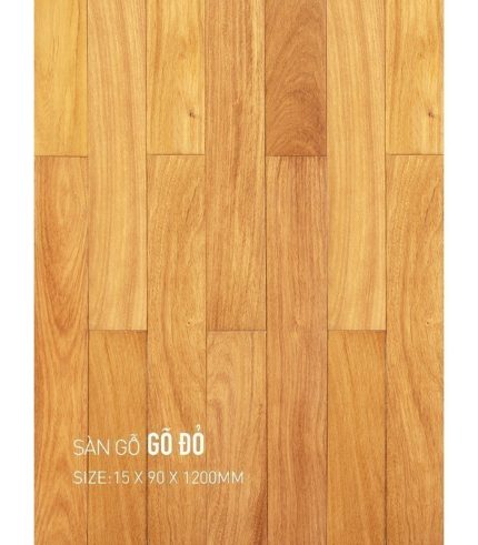 Sàn Gỗ Gõ Đỏ 15mm GĐ 90x1200