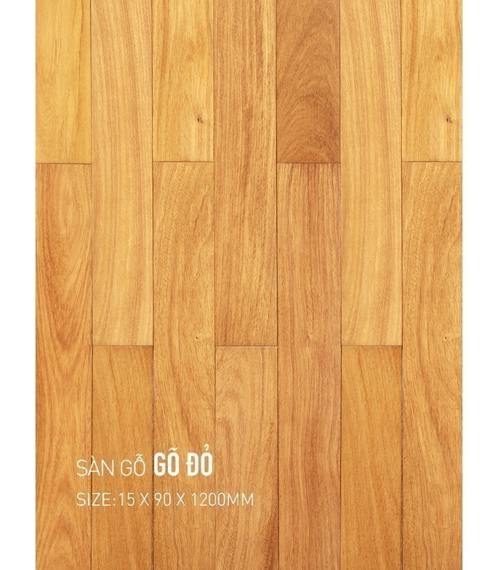 Sàn Gỗ Gõ Đỏ 15mm GĐ 90x1200