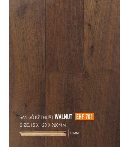 Sàn Gỗ Horme Engineered Walnut 15mm EHF701