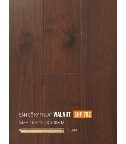 Sàn Gỗ Horme Engineered Walnut 15mm EHF702