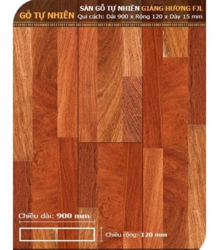 Sàn Gỗ Giáng Hương 15mm GH FJL 120x900