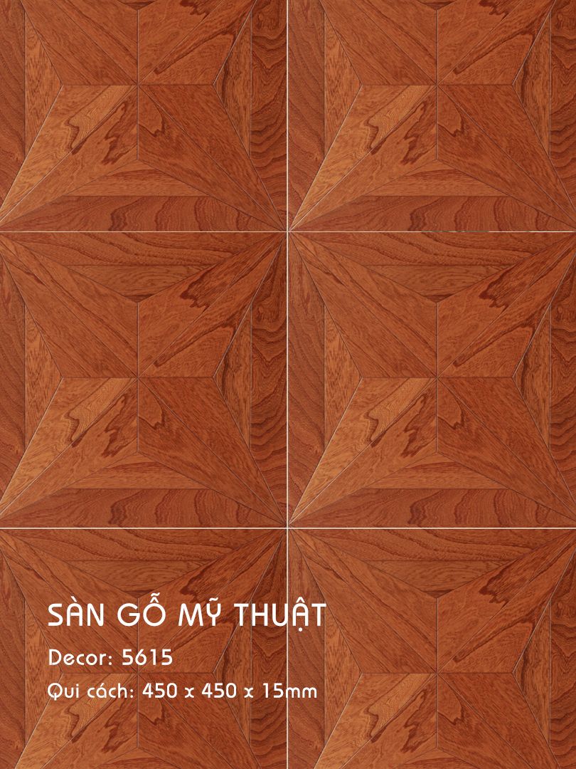 Sàn Gỗ Mỹ Thuật 15mm 5615