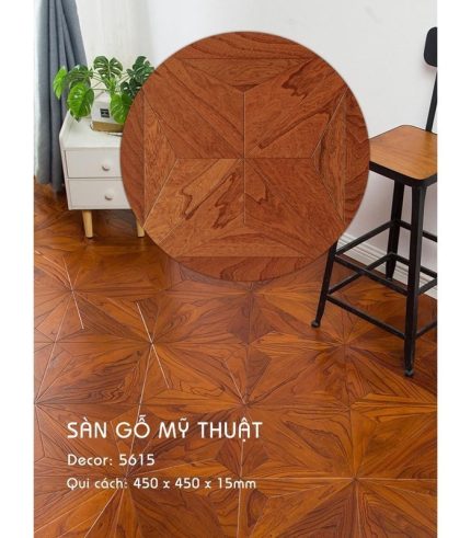 Sàn Gỗ Mỹ Thuật 15mm 5615