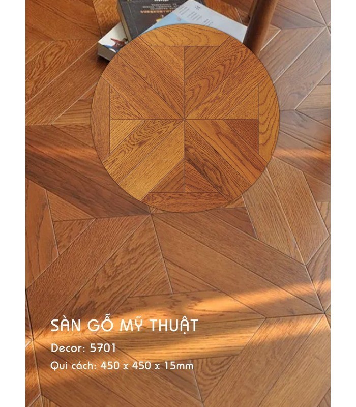 Sàn Gỗ Mỹ Thuật 15mm 5701