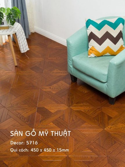 Sàn Gỗ Mỹ Thuật 15mm 5716