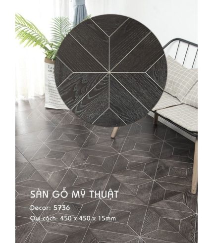 Sàn Gỗ Mỹ Thuật 15mm 5736