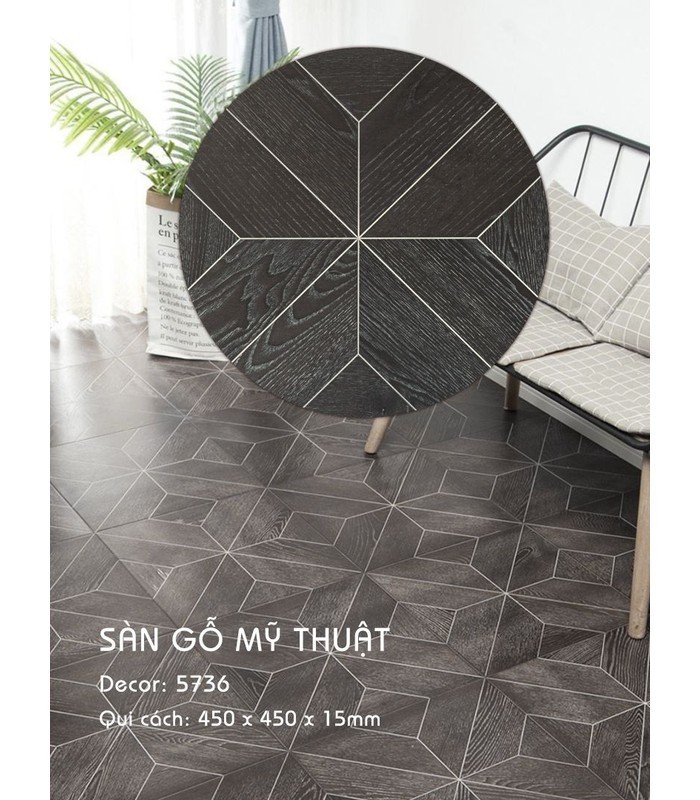 Sàn Gỗ Mỹ Thuật 15mm 5736