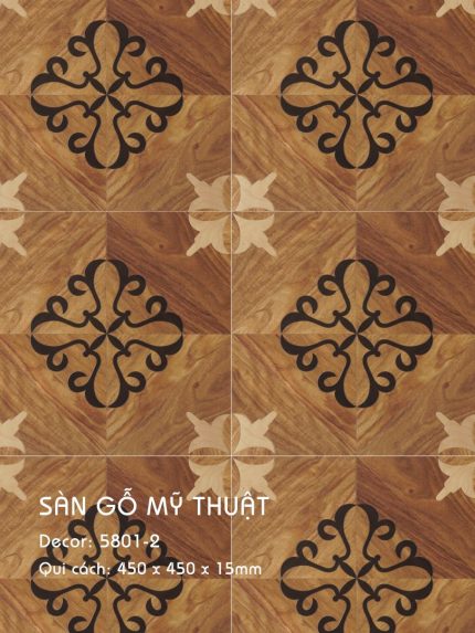 Sàn Gỗ Mỹ Thuật 15mm 5801-2