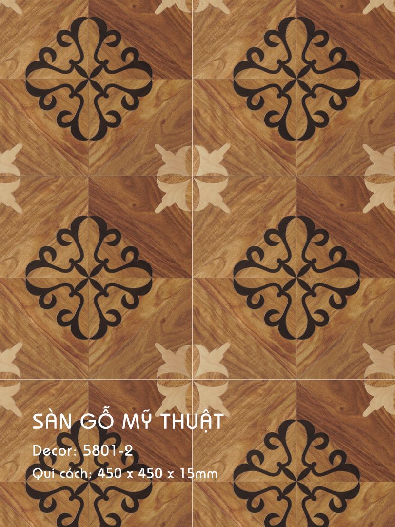 Sàn Gỗ Mỹ Thuật 15mm 5801-2