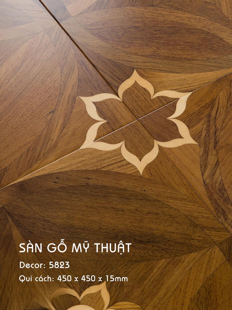 Sàn Gỗ Mỹ Thuật 15mm 5823