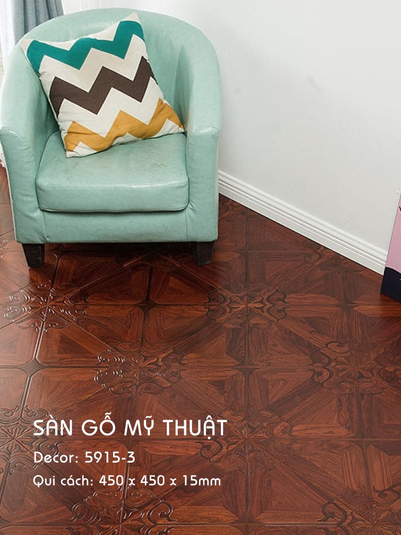 Sàn Gỗ Mỹ Thuật 15mm 5915-3