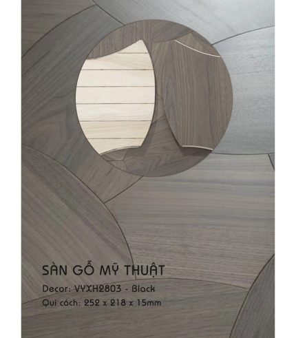 Sàn Gỗ Mỹ Thuật Black 15mm VYXH2803