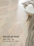 Sàn Gỗ Mỹ Thuật Oak 15mm V403