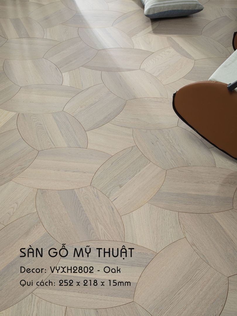 Sàn Gỗ Mỹ Thuật Oak 15mm VYXH2802
