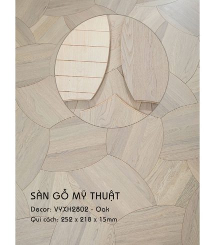 Sàn Gỗ Mỹ Thuật Oak 15mm VYXH2802