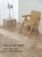 Sàn Gỗ Mỹ Thuật Sồi 15mm V402