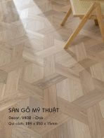 Sàn Gỗ Mỹ Thuật Sồi 15mm V402