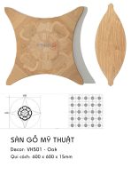 Sàn Gỗ Mỹ Thuật Sồi 15mm VH501