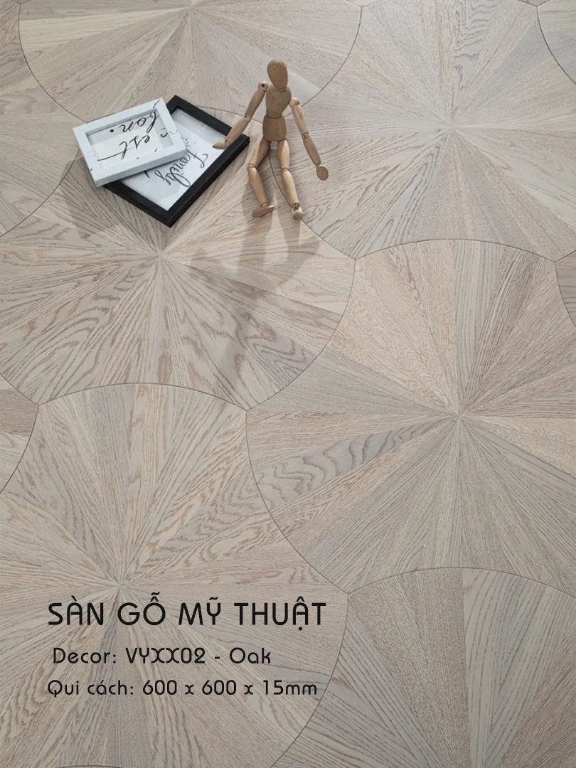 Sàn Gỗ Mỹ Thuật Sồi 15mm VYXX02