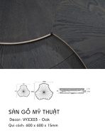 Sàn Gỗ Mỹ Thuật Sồi 15mm VYXX03