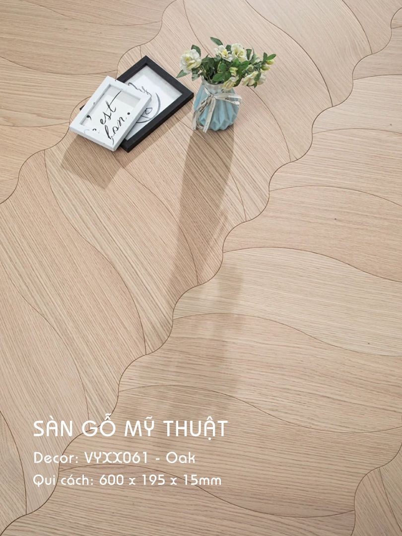Sàn Gỗ Mỹ Thuật Sồi 15mm VYXX061