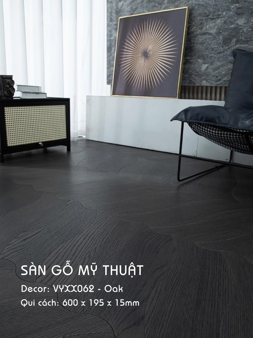 Sàn Gỗ Mỹ Thuật Sồi 15mm VYXX062
