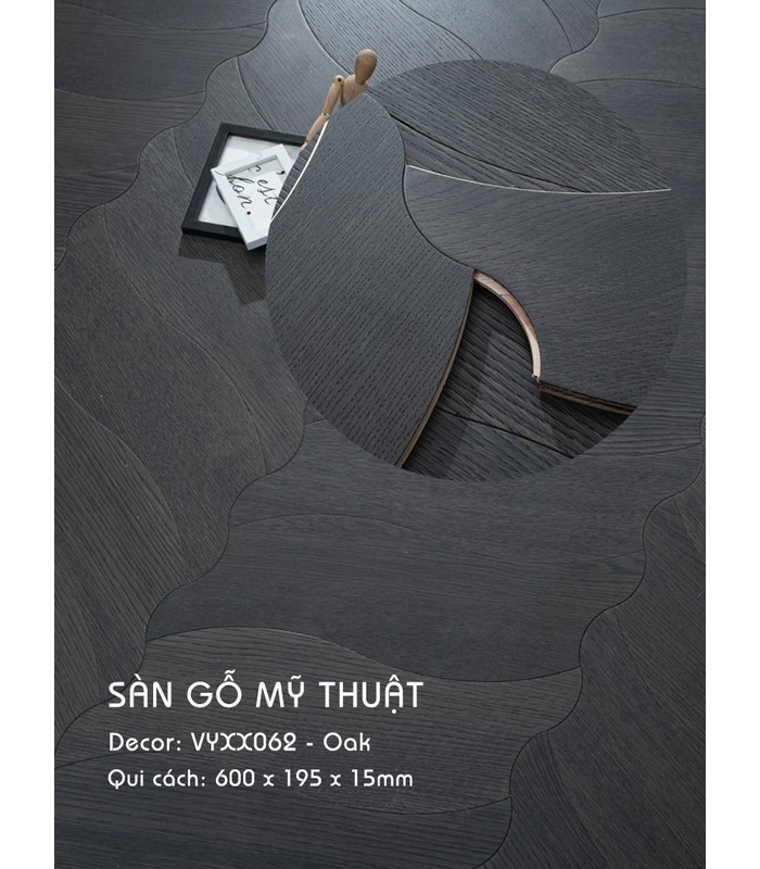 Sàn Gỗ Mỹ Thuật Sồi 15mm VYXX062