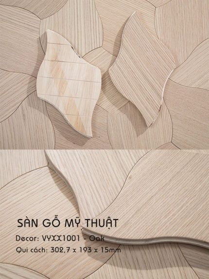 Sàn Gỗ Mỹ Thuật Sồi 15mm VYXX1001