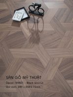 Sàn Gỗ Mỹ Thuật Walnut 15mm VH401