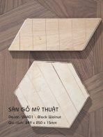 Sàn Gỗ Mỹ Thuật Walnut 15mm VH401