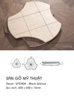 Sàn Gỗ Mỹ Thuật Walnut 15mm VYXH04