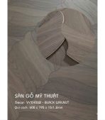 Sàn Gỗ Mỹ Thuật Walnut 15mm VYXH062